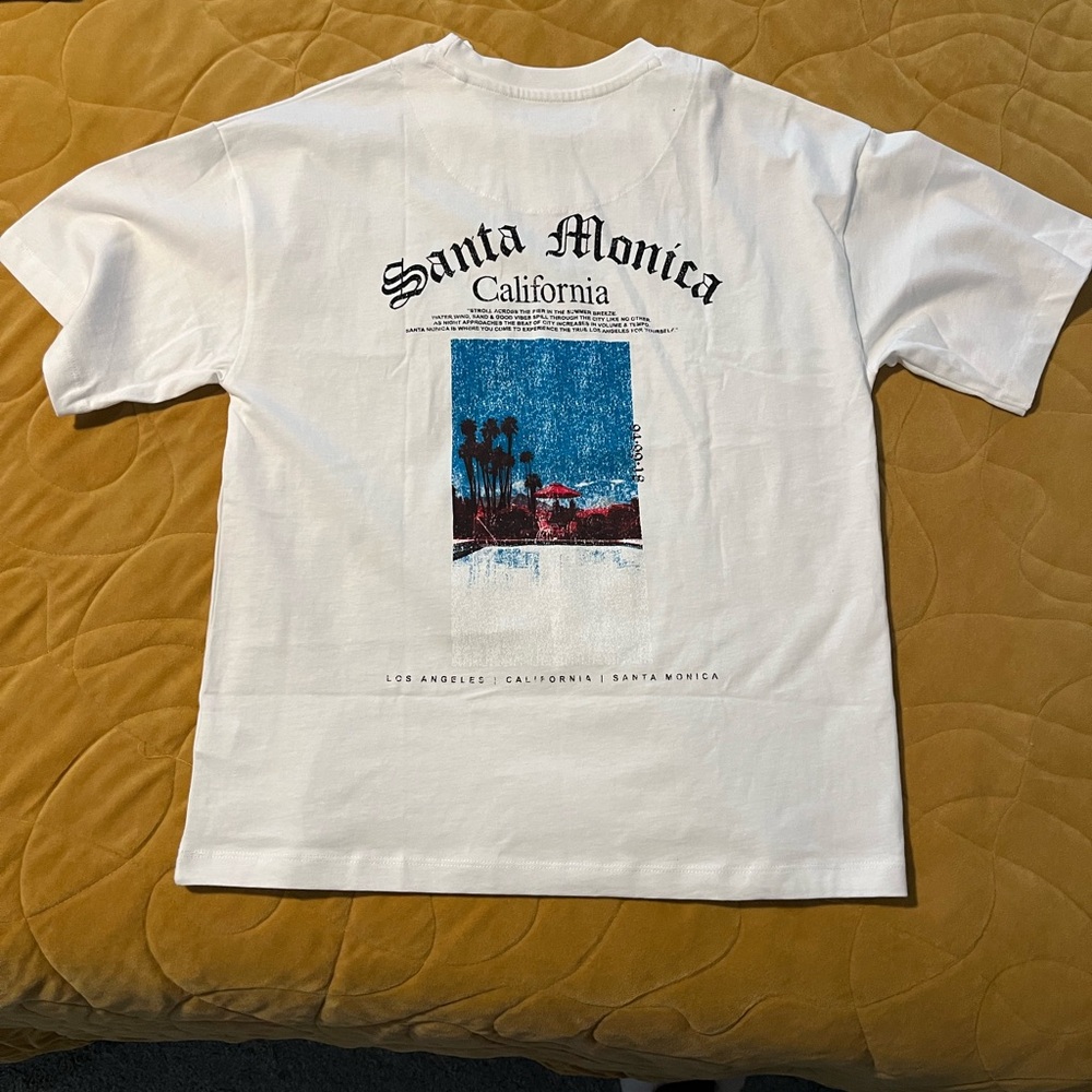 Denim & Flower Santa Monica Graphic Tee - White